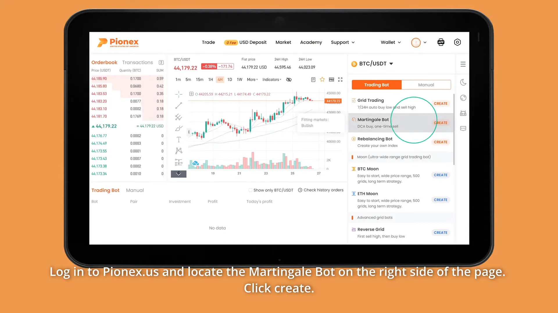 AI Strategy settings for Martingale Bot